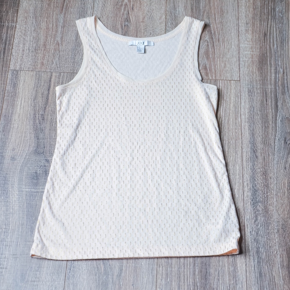 Blush Pink with Gold detail Sleeveless Blouse